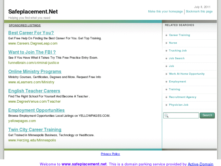 www.safeplacement.net