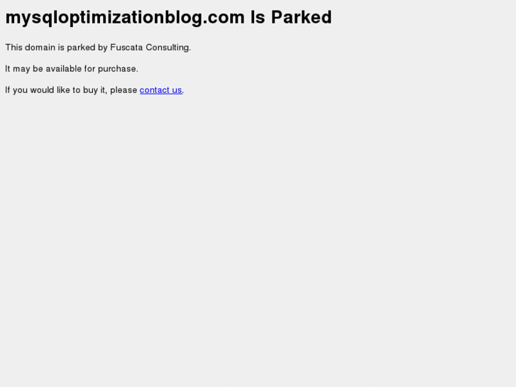 www.mysqloptimizationblog.com