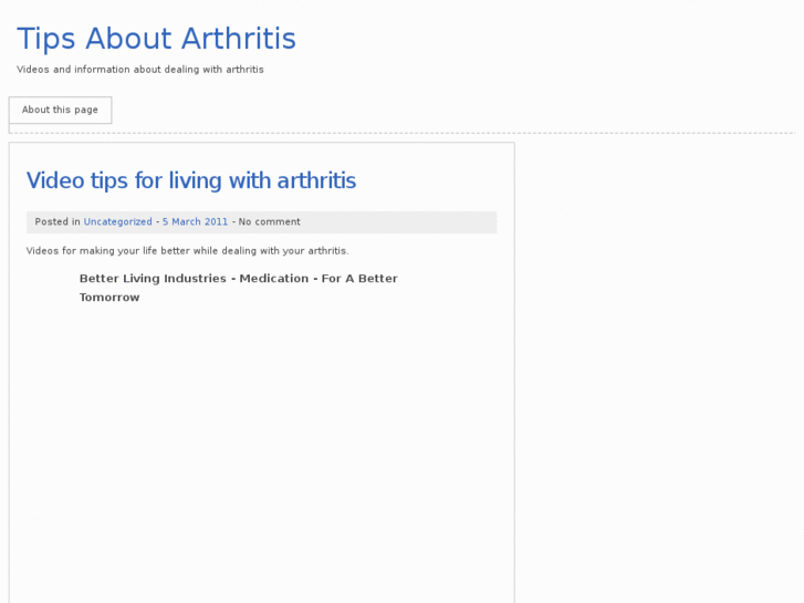 www.tipsaboutarthritis.com