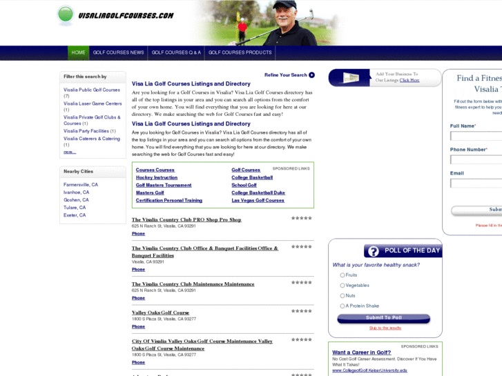 www.visaliagolfcourses.com