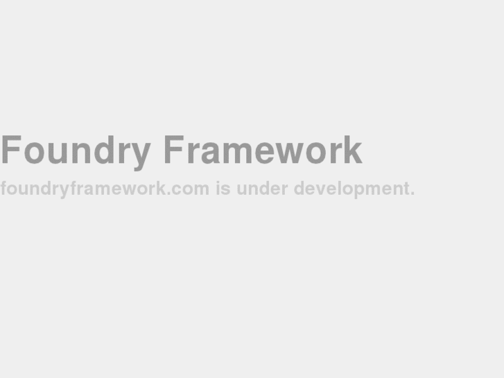 www.foundryframework.com