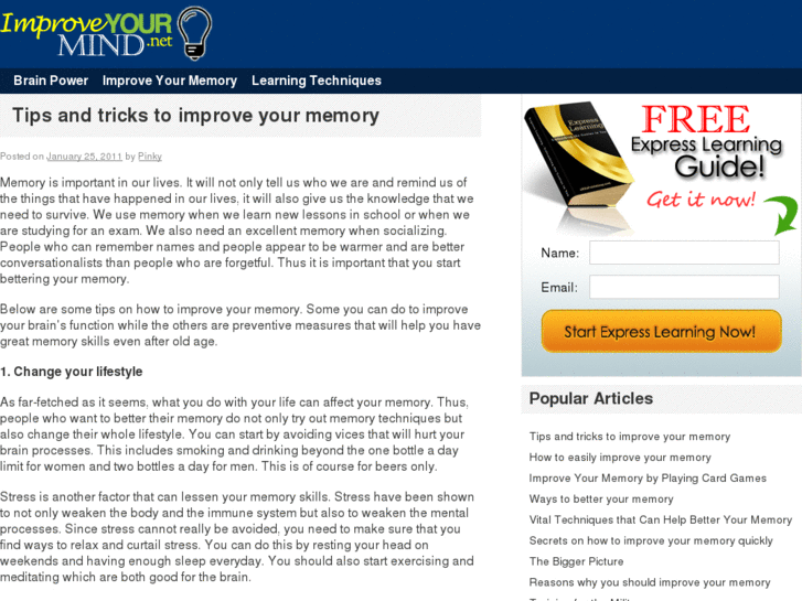 www.improveyourmind.net
