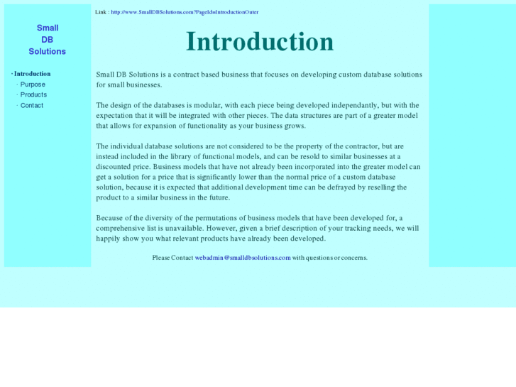 www.smalldbsolution.com