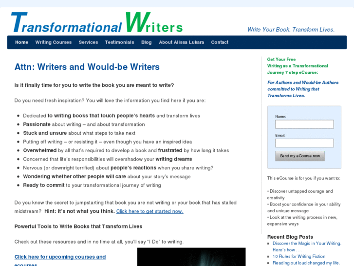 www.transformationalwriter.info