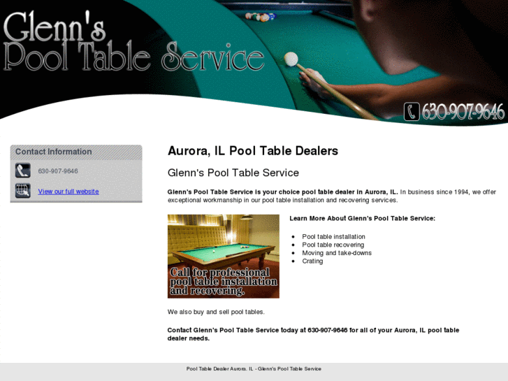 www.glennspooltableservice.net