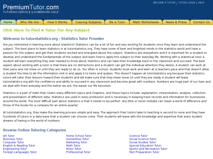 www.tutorstatistics.org