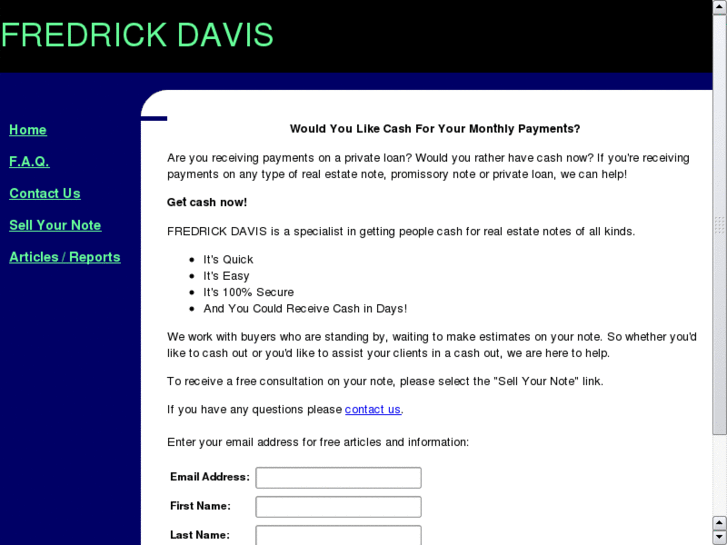 www.freddavisnoteservices.com