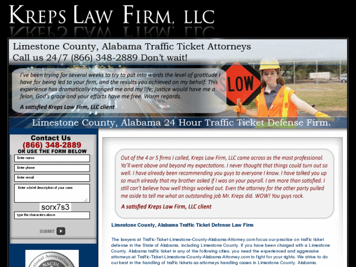 Traffic Ticket Limestone County Alabama Attorney com: Home
