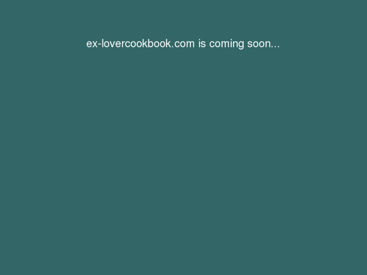 www.ex-lovercookbook.com
