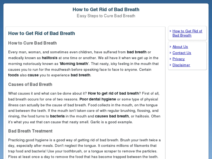 www.howtogetridofbadbreath.org