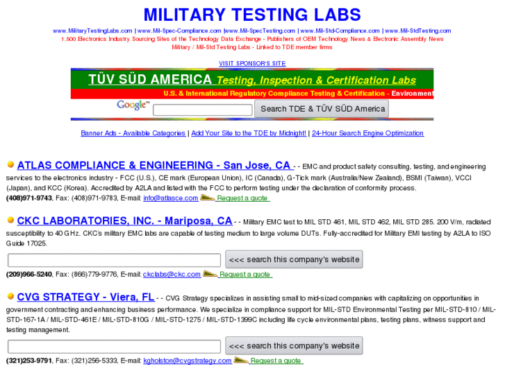 www.militarytestinglabs.com