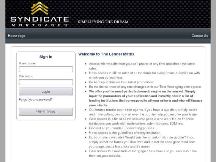 www.thelendermatrix.com