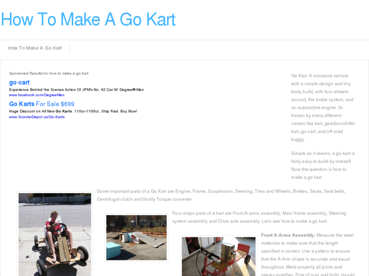 www.howtomakeagokart.info