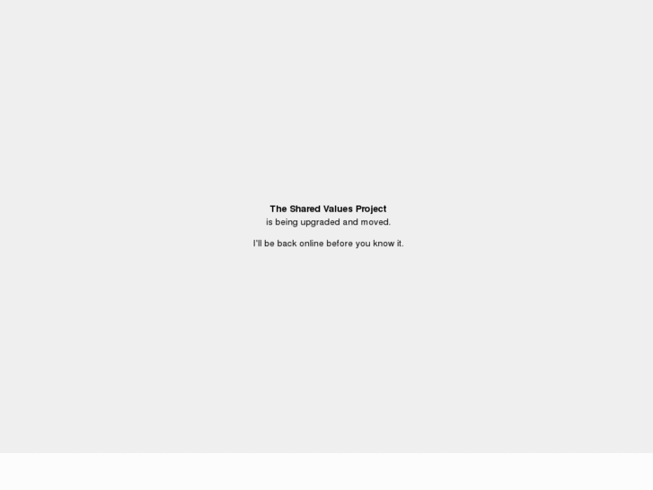 www.thesharedvaluesproject.com