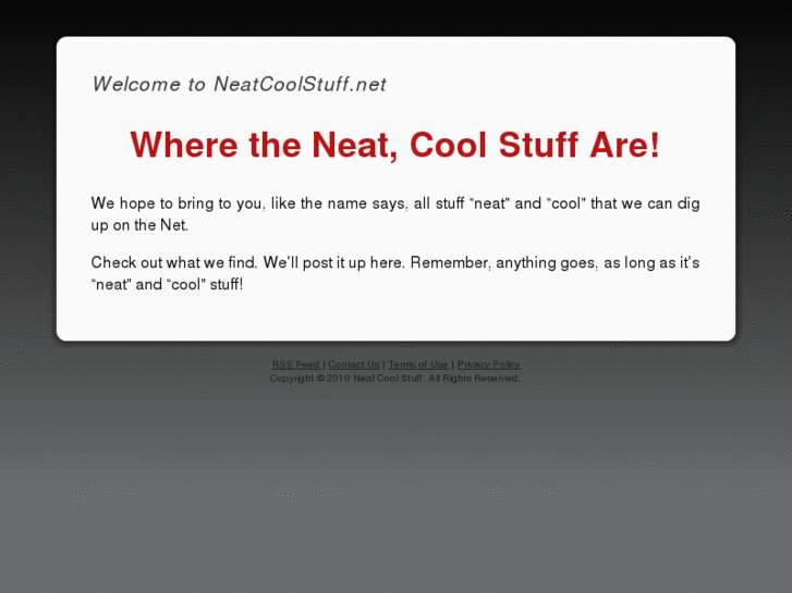 www.neatcoolstuff.net