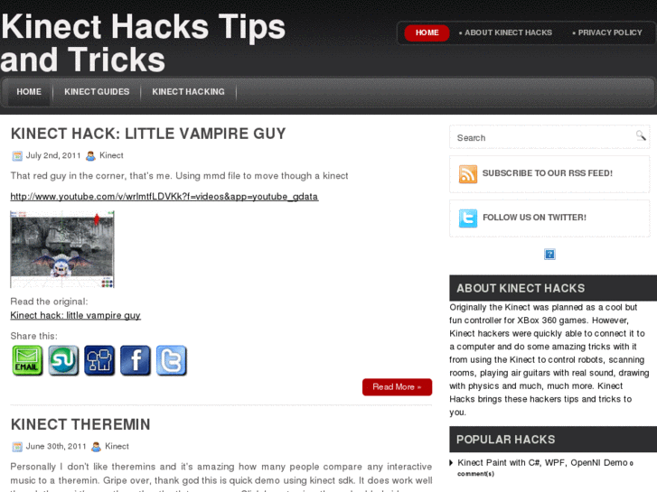 www.kinect-hacks.co.uk