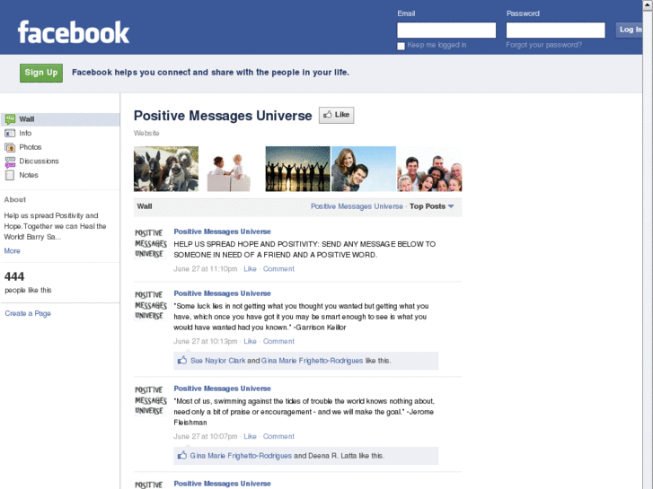 www.positivemessagesuniverse.net