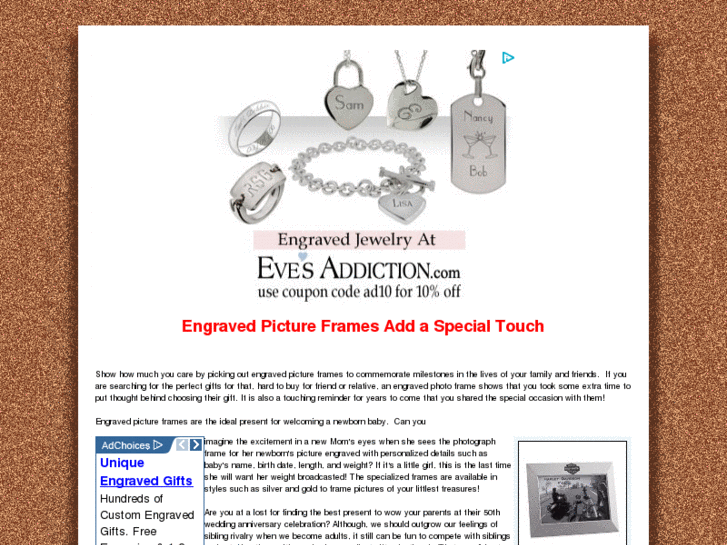www.engravedpictureframes.net