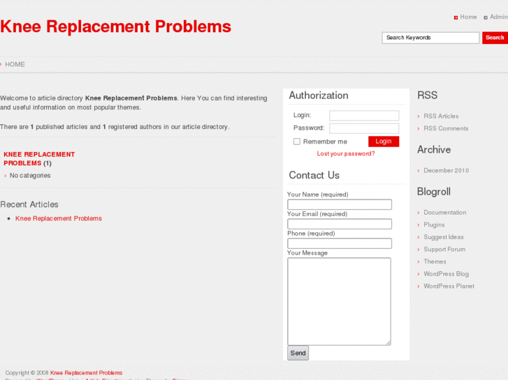www.kneereplacementproblems.info