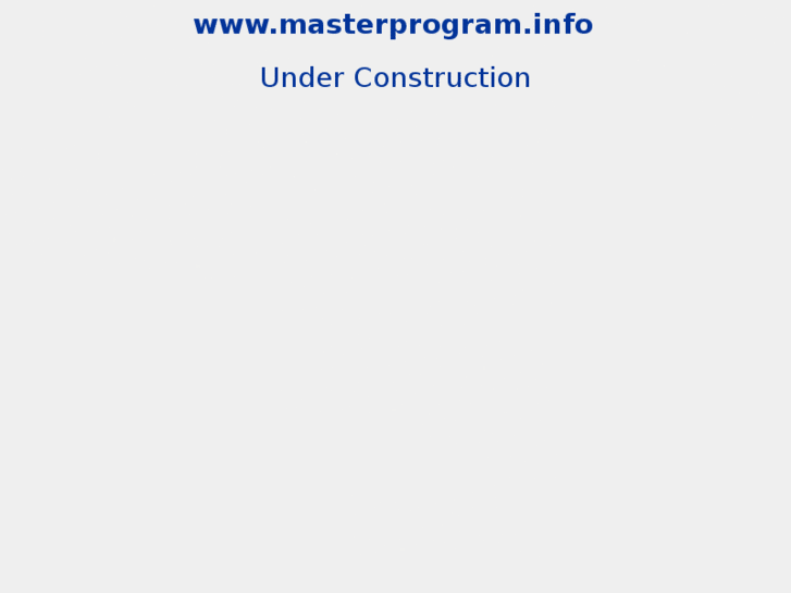www.masterprogram.info
