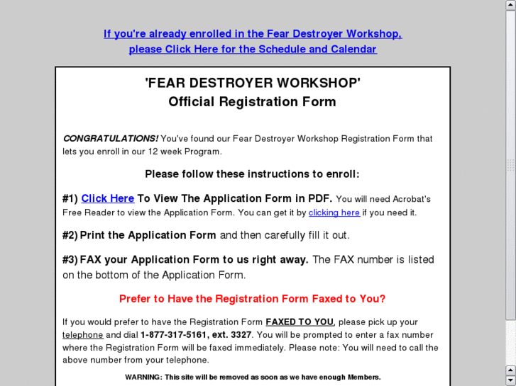 www.feardestroyer.com