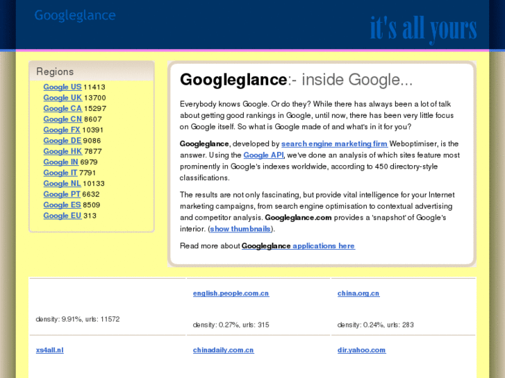 www.googleglance.com