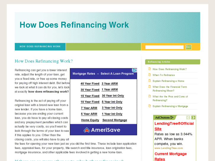 www.howdoesrefinancingwork.com