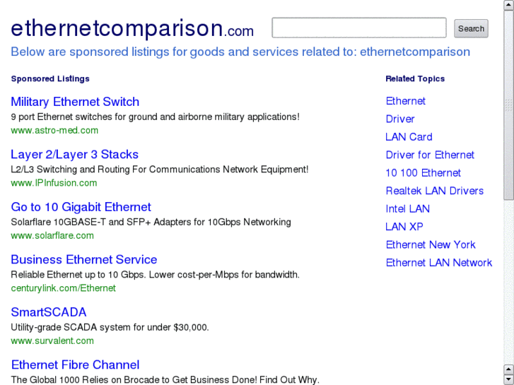www.ethernetcomparison.com
