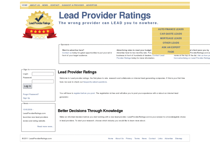 www.leadproviderratings.com