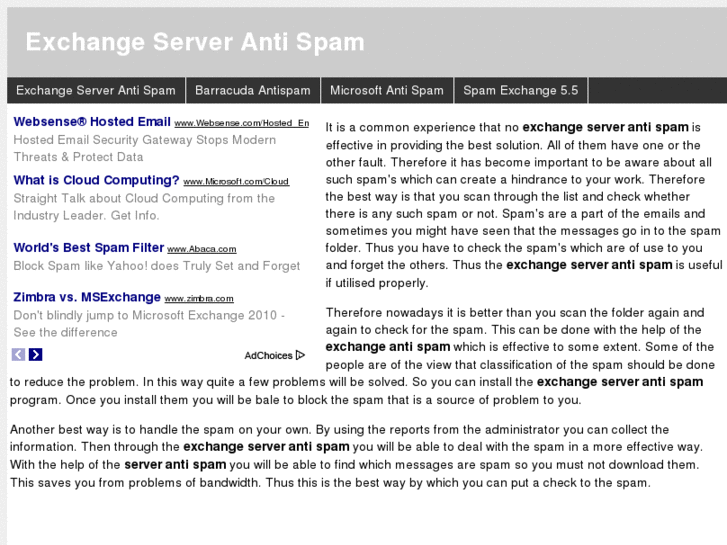 www.exchangeserverantispam.info