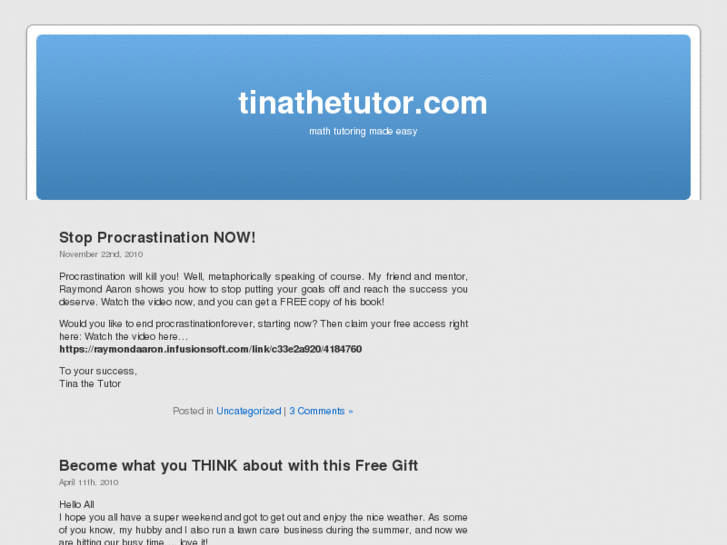 www.tinathetutor.com