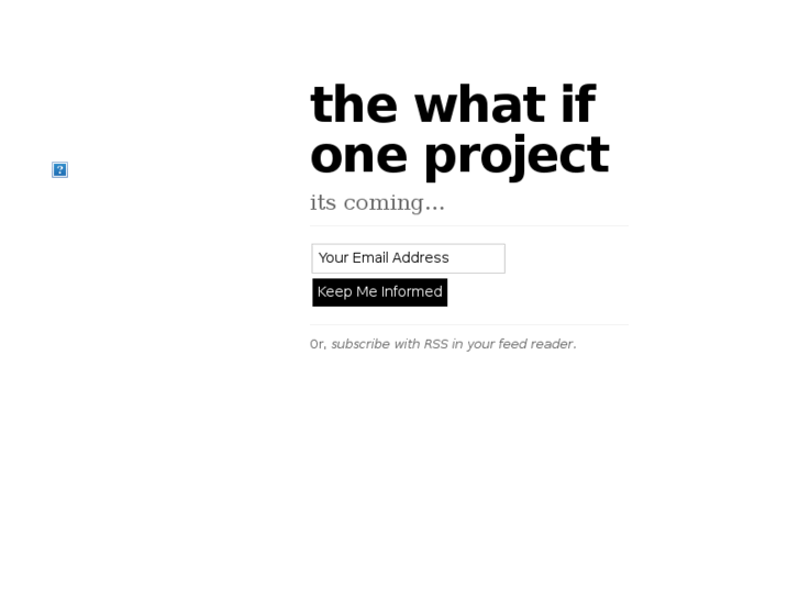 www.whatifoneproject.net