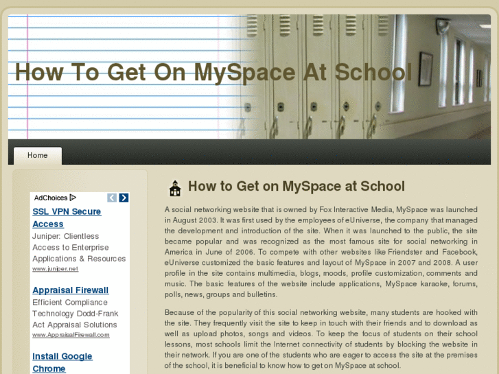 www.howtogetonmyspaceatschool.org