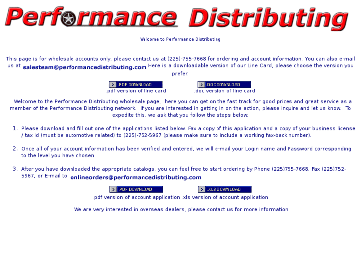 www.performancedistributing.com