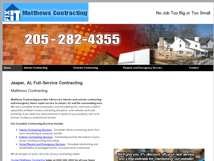 www.matthewscontractingjasper.com