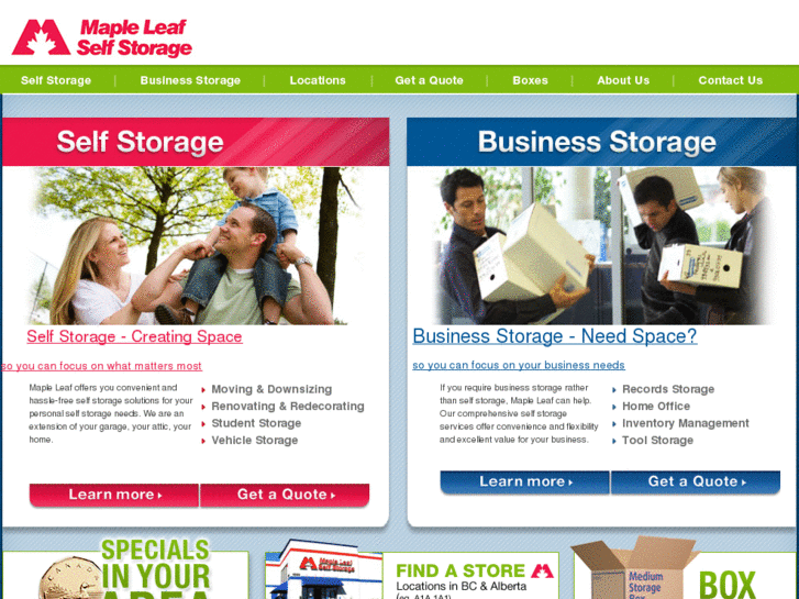 www.mapleleafselfstorage.net
