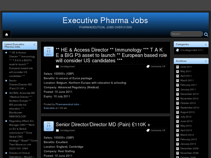 www.executivepharmajobs.com
