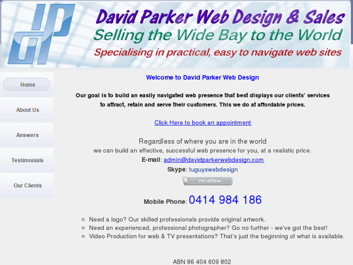 www.davidparkerwebdesign.org