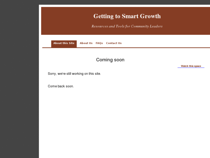 www.gettingtosmartgrowth.net