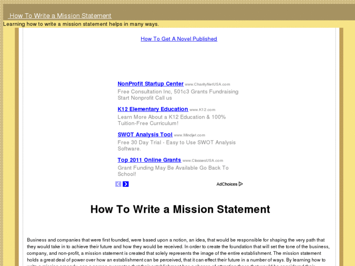 www.howtowriteamissionstatement.com