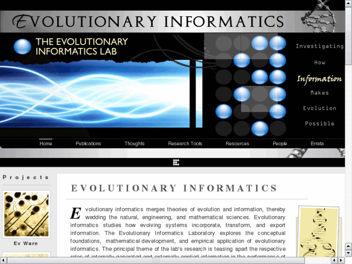 www.evolutionaryinformatics.net