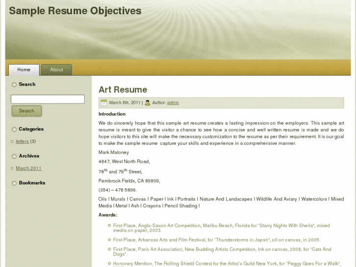 www.sampleresumeobjective.net