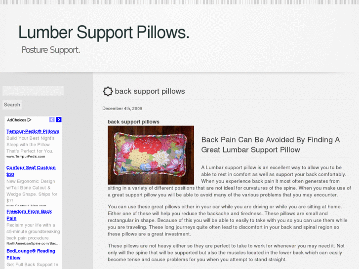www.lumbersupportpillow.net