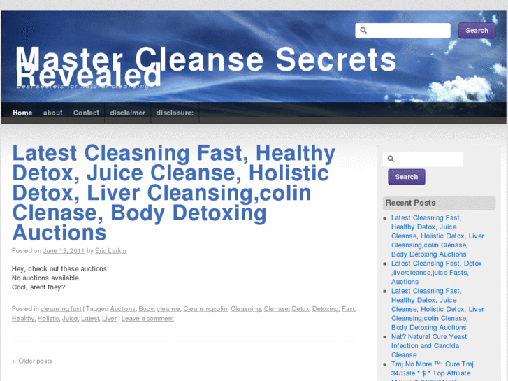 www.mastercleansesecrets.info