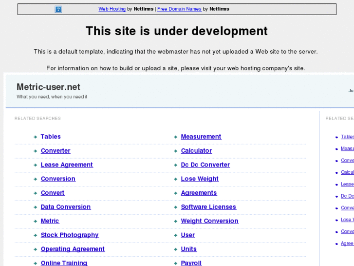 www.metric-user.net