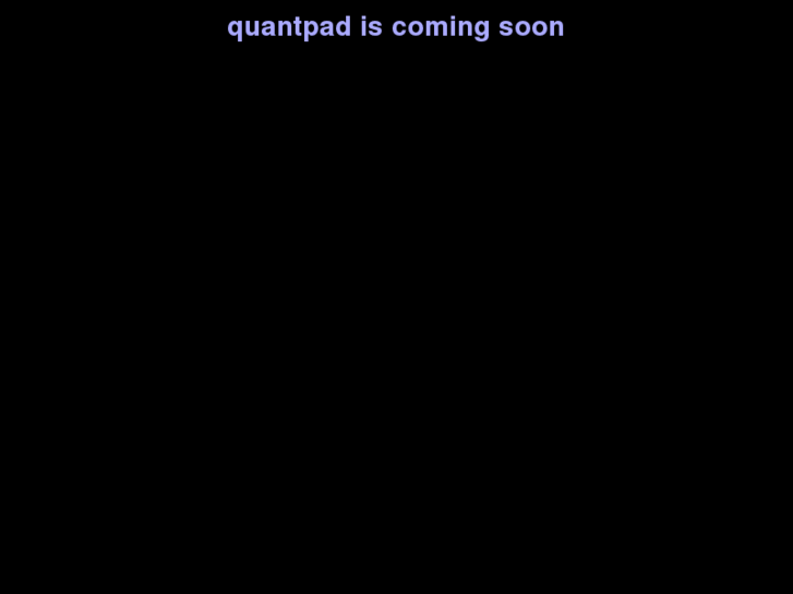 www.quantpad.net