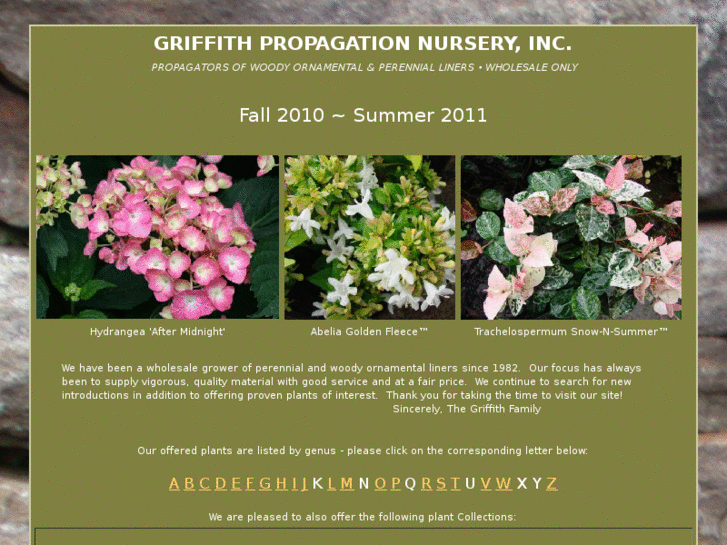 www.griffithpropagationnursery.com