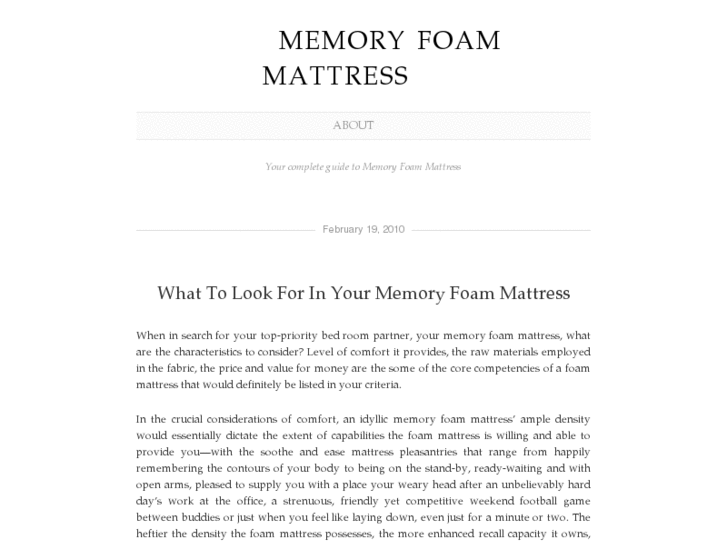 www.mattressmemoryfoam.com
