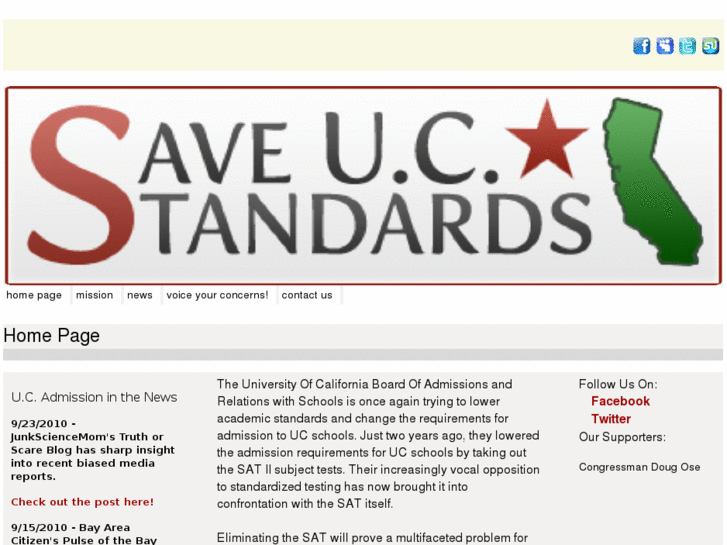 www.saveucstandards.net