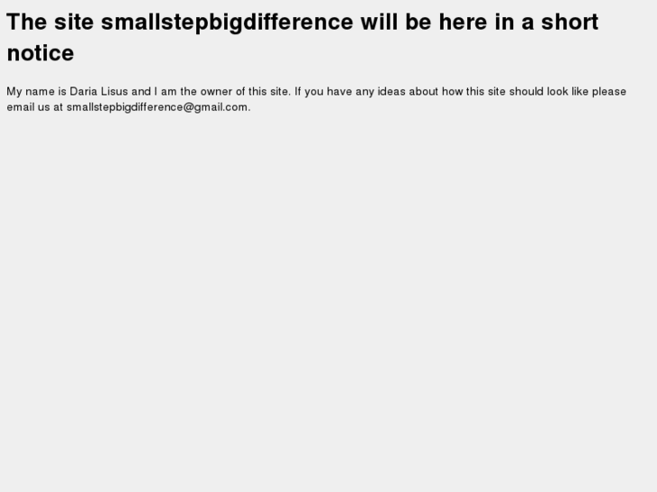 www.smallstepbigdiffrence.com